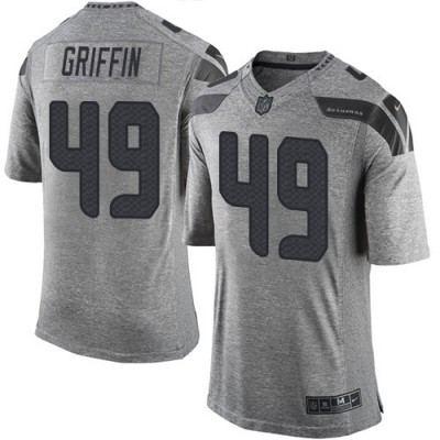 Nike Seattle Seahawks #49 Shaquem Griffin Gray Men's Stitched NFL Limited Gridiron Gray Jersey Men's